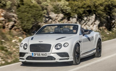 2018 Bentley Continental GT Supersports Convertible (Color: Ice White) Front Wallpapers 450x275 (87)