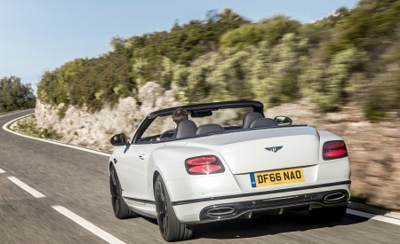 2018 Bentley Continental GT Supersports Convertible (Color: Ice White) Rear Three-Quarter Wallpapers 450x275 (88)
