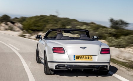 2018 Bentley Continental GT Supersports Convertible (Color: Ice White) Rear Wallpapers 450x275 (90)