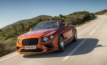 2018 Bentley Continental GT Supersports Convertible (Color: Orange Flame) Front Three-Quarter Wallpapers 450x275 (49)