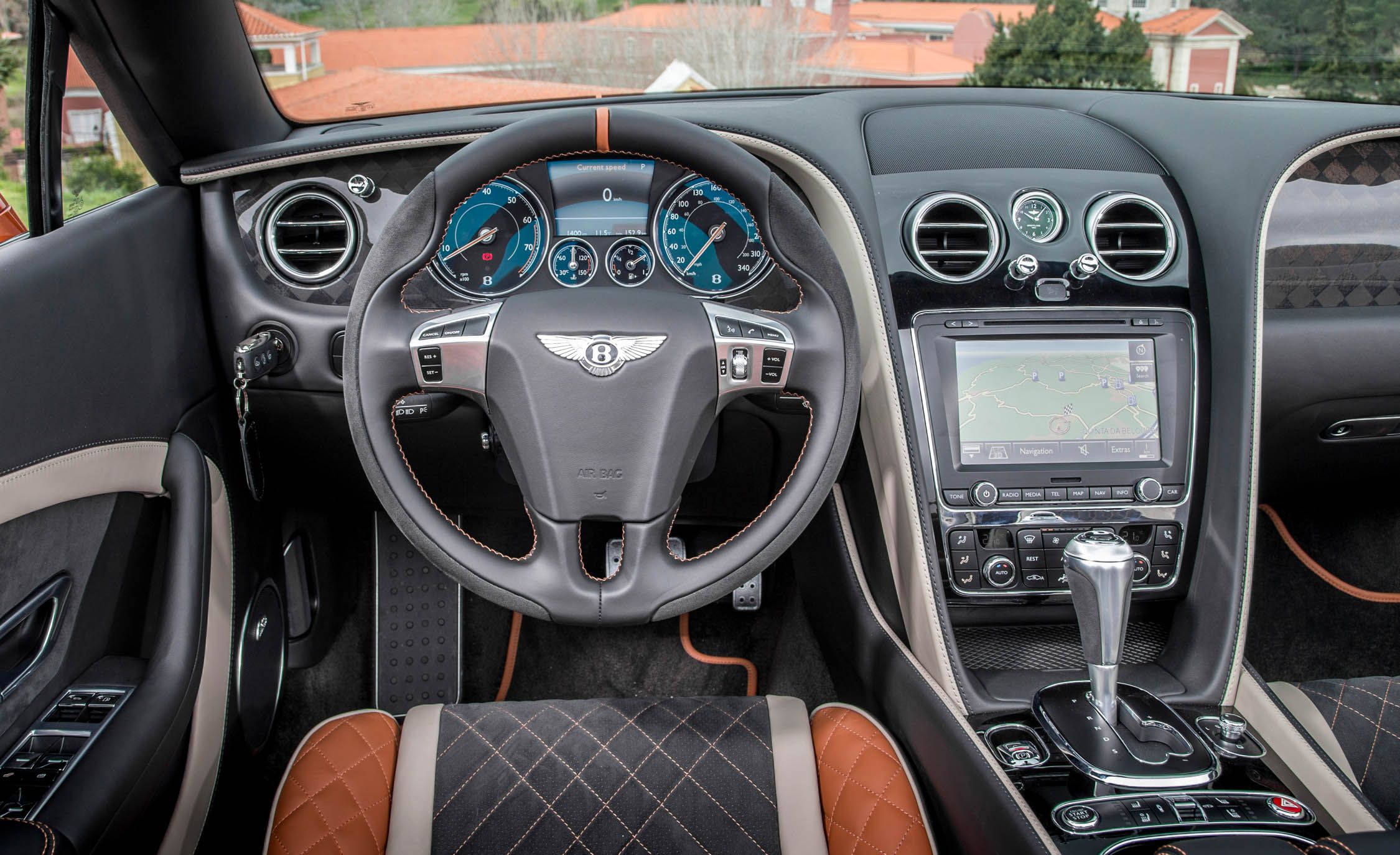 2018 Bentley Continental GT Supersports Convertible (Color: Orange Flame) Interior Cockpit Wallpapers #80 of 178