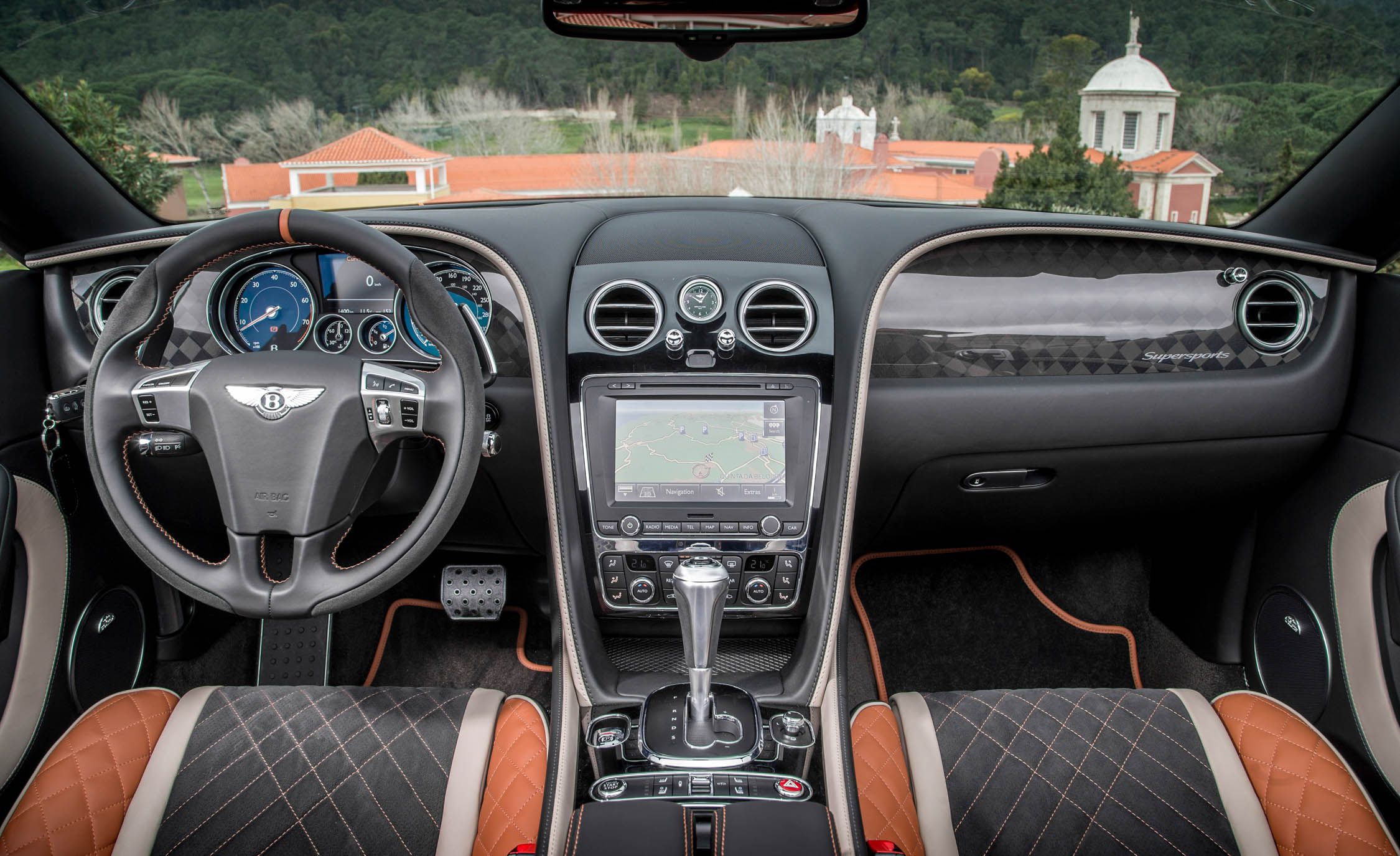 2018 Bentley Continental GT Supersports Convertible (Color: Orange Flame) Interior Cockpit Wallpapers #79 of 178