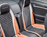 2018 Bentley Continental GT Supersports Convertible (Color: Orange Flame) Interior Rear Seats Wallpapers 150x120