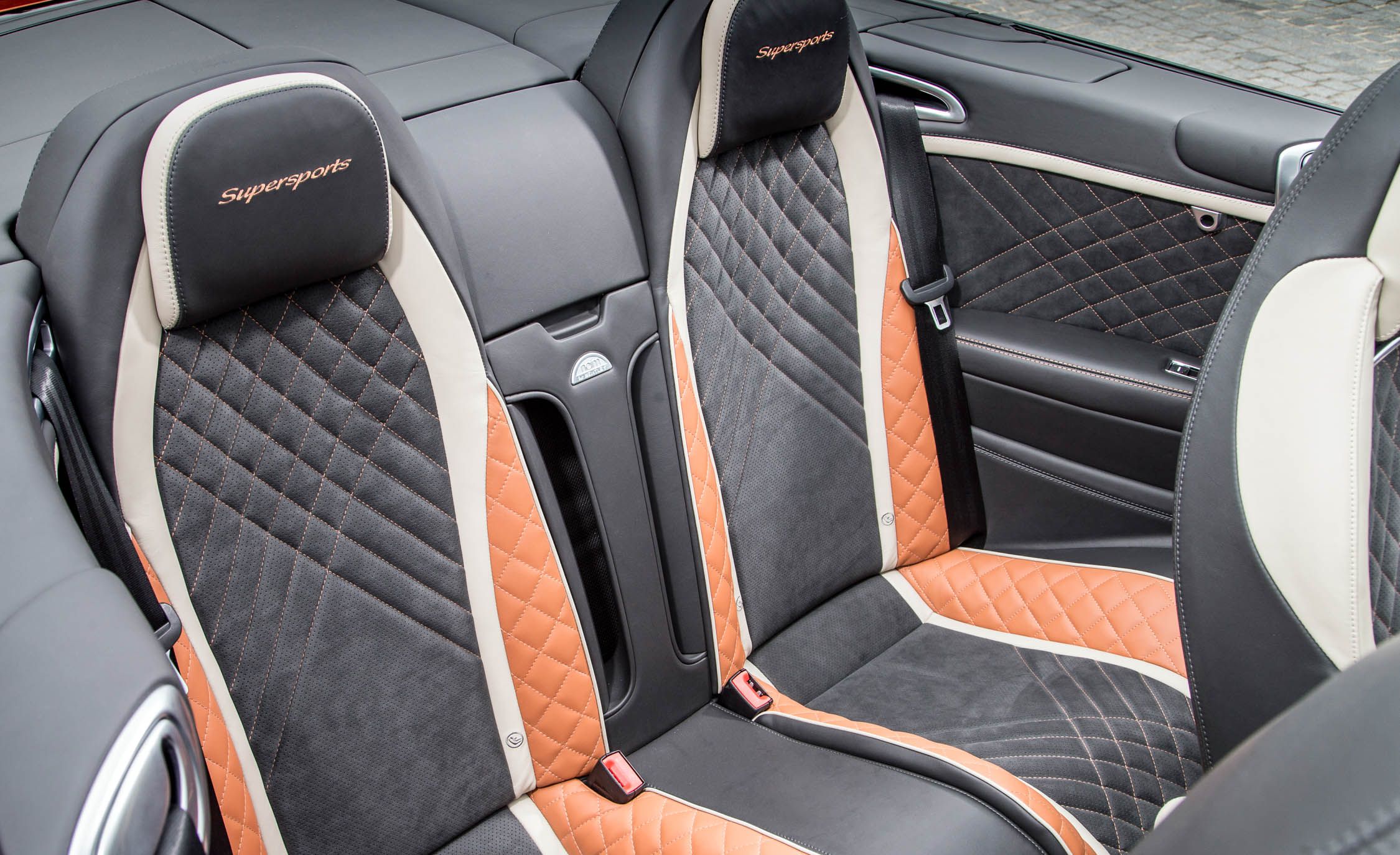 2018 Bentley Continental GT Supersports Convertible (Color: Orange Flame) Interior Rear Seats Wallpapers #73 of 178