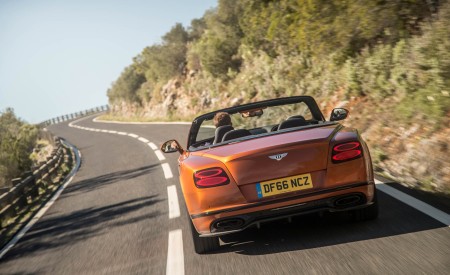 2018 Bentley Continental GT Supersports Convertible (Color: Orange Flame) Rear Wallpapers 450x275 (53)