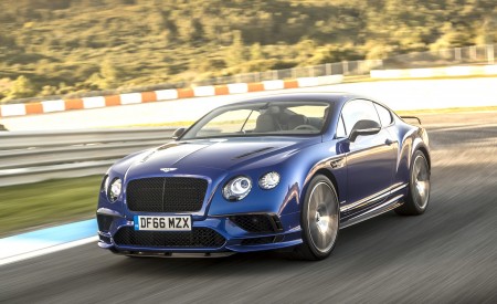 2018 Bentley Continental GT Supersports Coupe (Color: Moroccan Blue) Front Three-Quarter Wallpapers 450x275 (136)