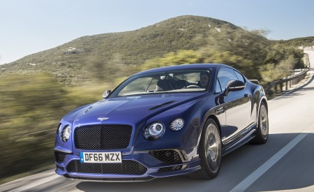 2018 Bentley Continental GT Supersports Coupe (Color: Moroccan Blue) Front Wallpapers 450x275 (124)