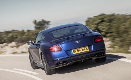 2018 Bentley Continental GT Supersports Coupe (Color: Moroccan Blue) Rear Three-Quarter Wallpapers 450x275 (130)