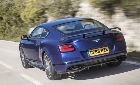 2018 Bentley Continental GT Supersports Coupe (Color: Moroccan Blue) Rear Three-Quarter Wallpapers 450x275 (131)