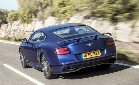 2018 Bentley Continental GT Supersports Coupe (Color: Moroccan Blue) Rear Three-Quarter Wallpapers 450x275 (125)