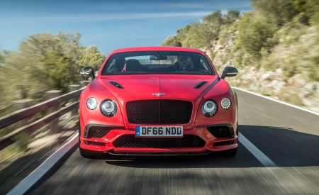 2018 Bentley Continental GT Supersports Coupe (Color: St. James Red) Front Wallpapers 450x275 (2)