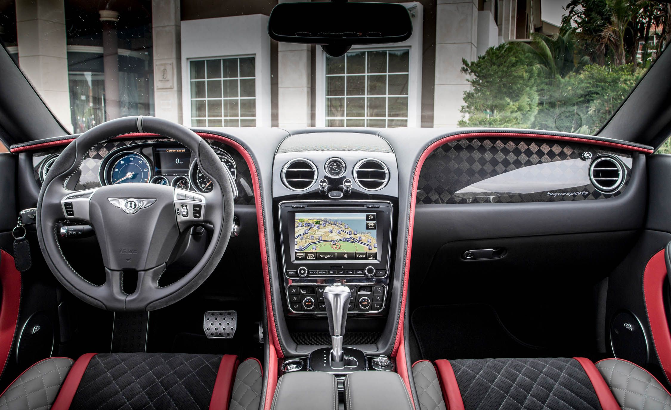 2018 Bentley Continental GT Supersports Coupe (Color: St. James Red) Interior Cockpit Wallpapers #43 of 178