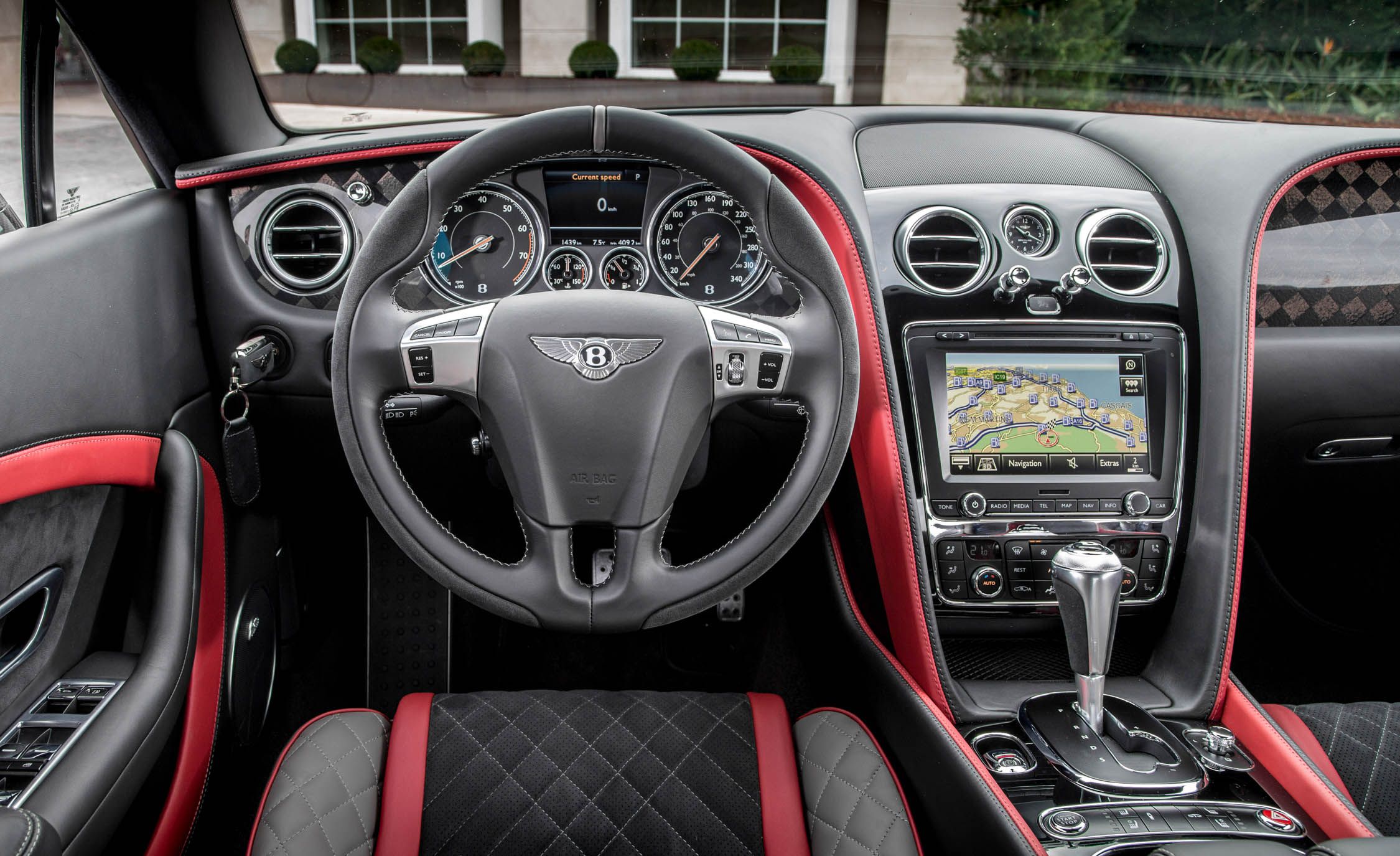2018 Bentley Continental GT Supersports Coupe (Color: St. James Red) Interior Cockpit Wallpapers #42 of 178