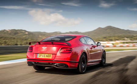 2018 Bentley Continental GT Supersports Coupe (Color: St. James Red) Rear Three-Quarter Wallpapers 450x275 (14)