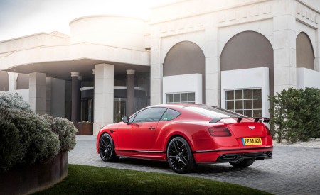 2018 Bentley Continental GT Supersports Coupe (Color: St. James Red) Rear Three-Quarter Wallpapers 450x275 (15)