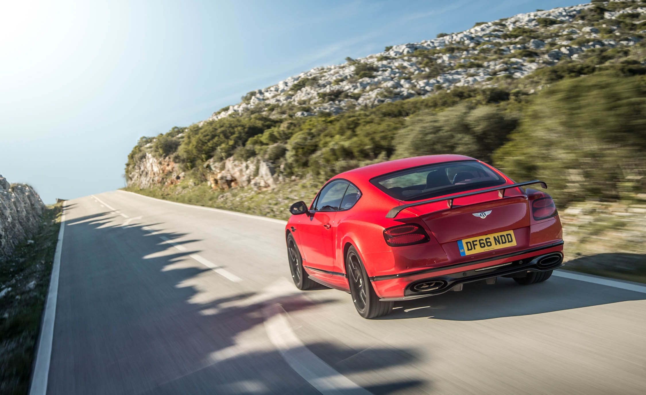 2018 Bentley Continental GT Supersports Coupe (Color: St. James Red) Rear Wallpapers (6)