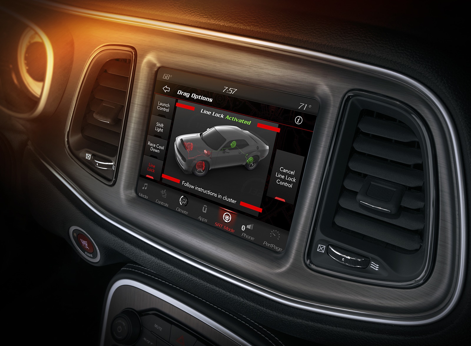 2018 Dodge Challenger SRT Demon Central Console Wallpapers #95 of 95