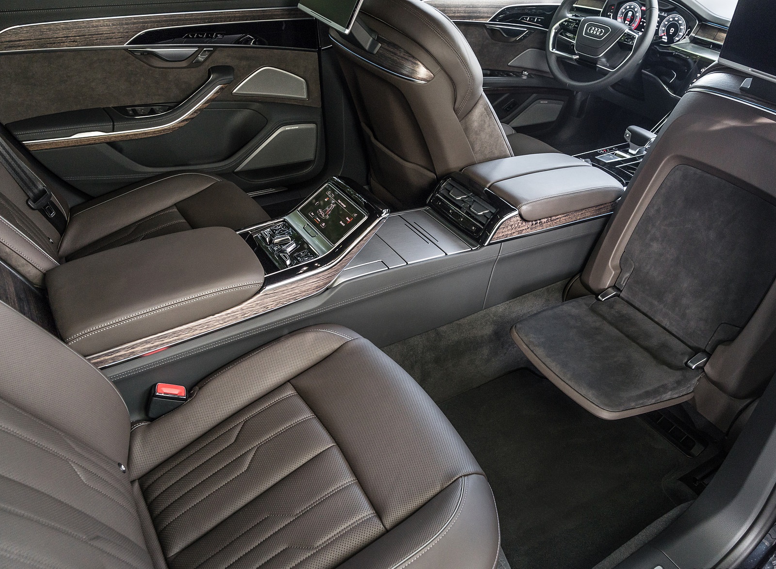 2019 Audi A8 (US-Spec) Interior Rear Seats Wallpapers #27 of 31