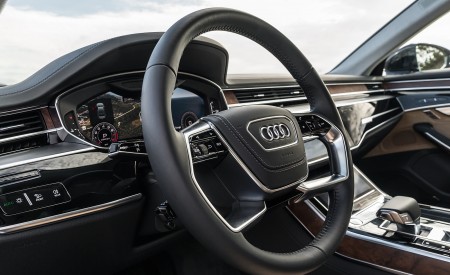 2019 Audi A8 (US-Spec) Interior Steering Wheel Wallpapers 450x275 (21)