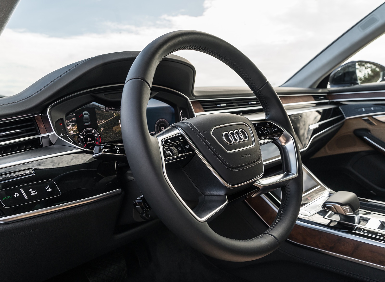 2019 Audi A8 (US-Spec) Interior Steering Wheel Wallpapers #21 of 31