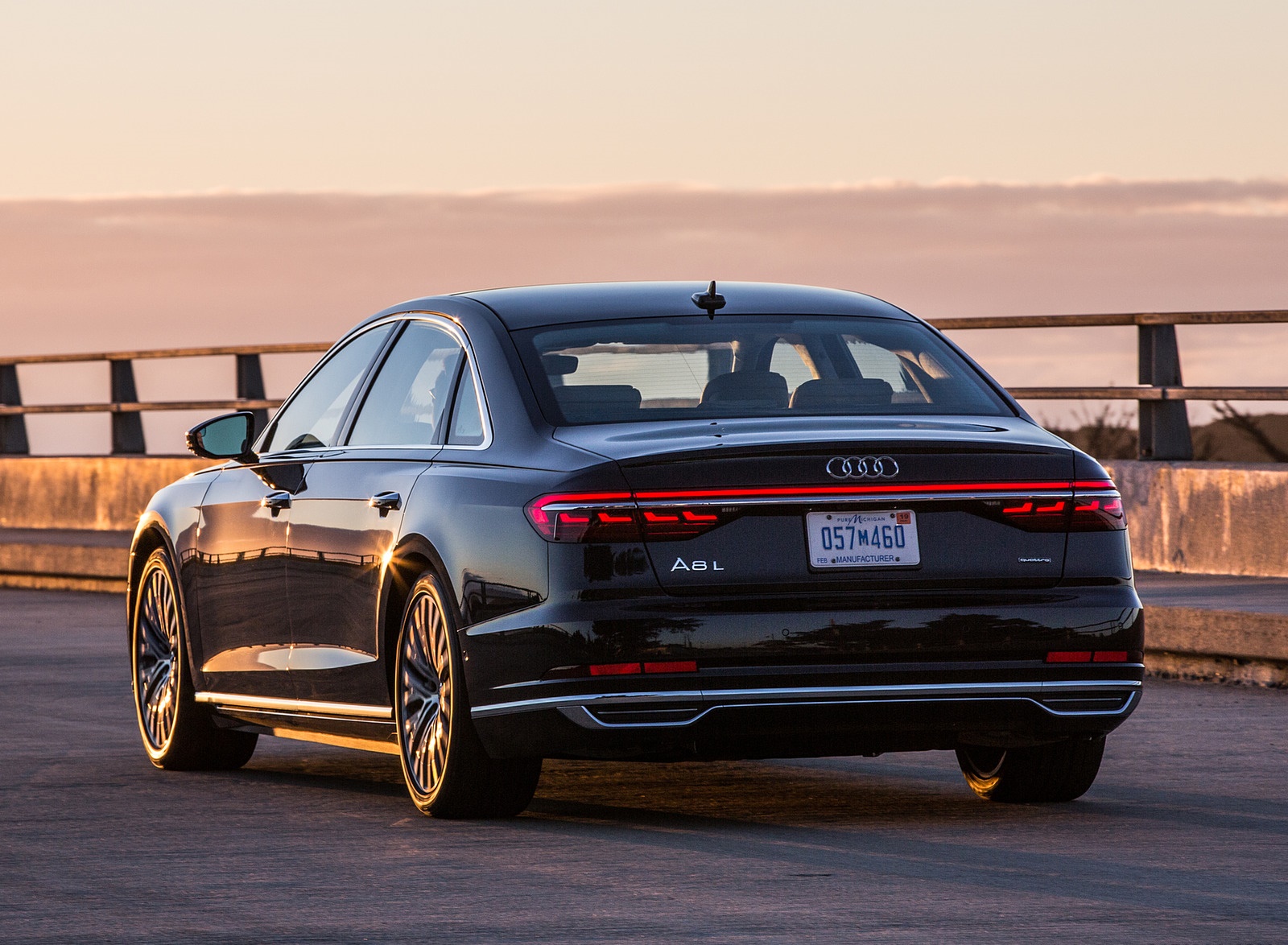 2019 Audi A8 (US-Spec) Rear Wallpapers #12 of 31