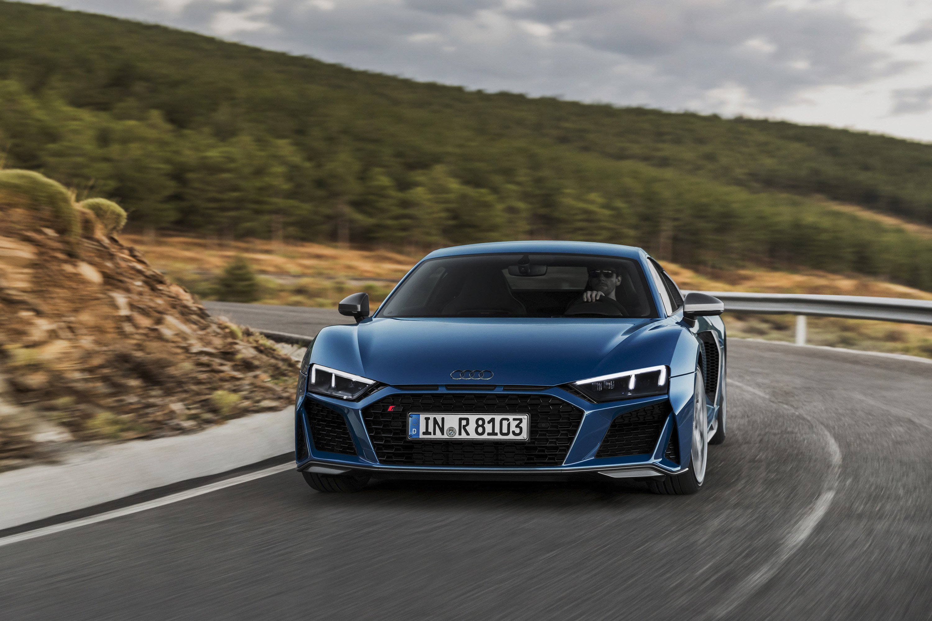 2019 Audi R8 Coupe (Color: Ascari Blue Metallic) Front Wallpapers #1 of 59