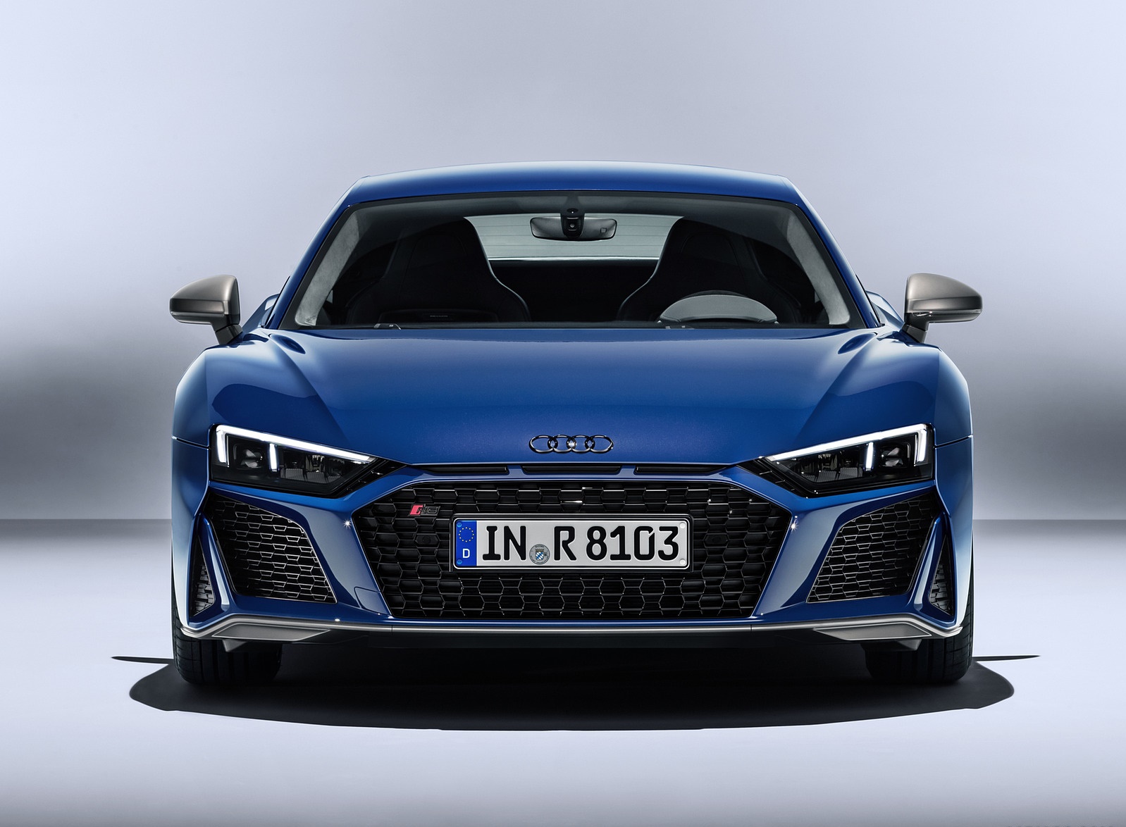 2019 Audi R8 Coupe (Color: Ascari Blue Metallic) Front Wallpapers #44 of 59