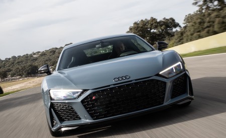 2019 Audi R8 V10 Coupe (Color: Kemora Gray Metallic) Front Wallpapers 450x275 (11)