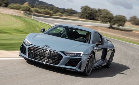 2019 Audi R8 V10 Coupe (Color: Kemora Gray Metallic) Front Wallpapers 450x275 (12)