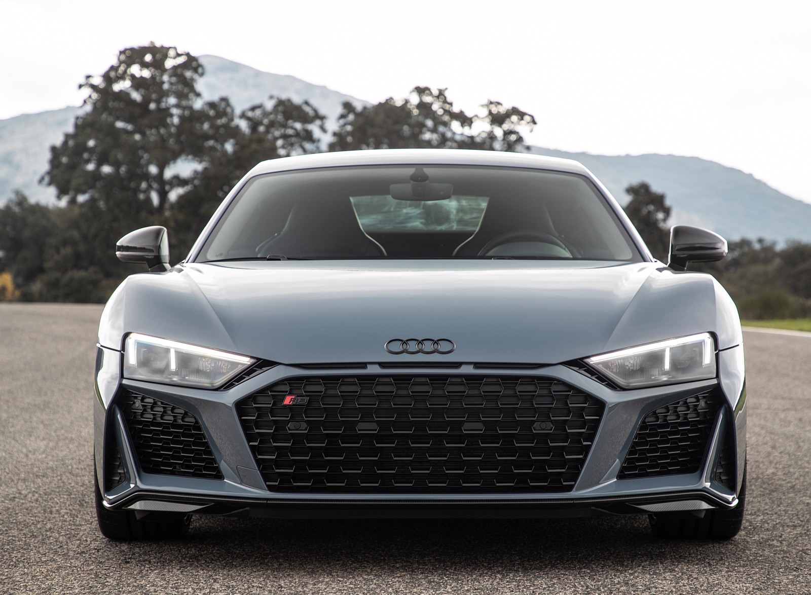 2019 Audi R8 V10 Coupe (Color: Kemora Gray Metallic) Front Wallpapers #26 of 59