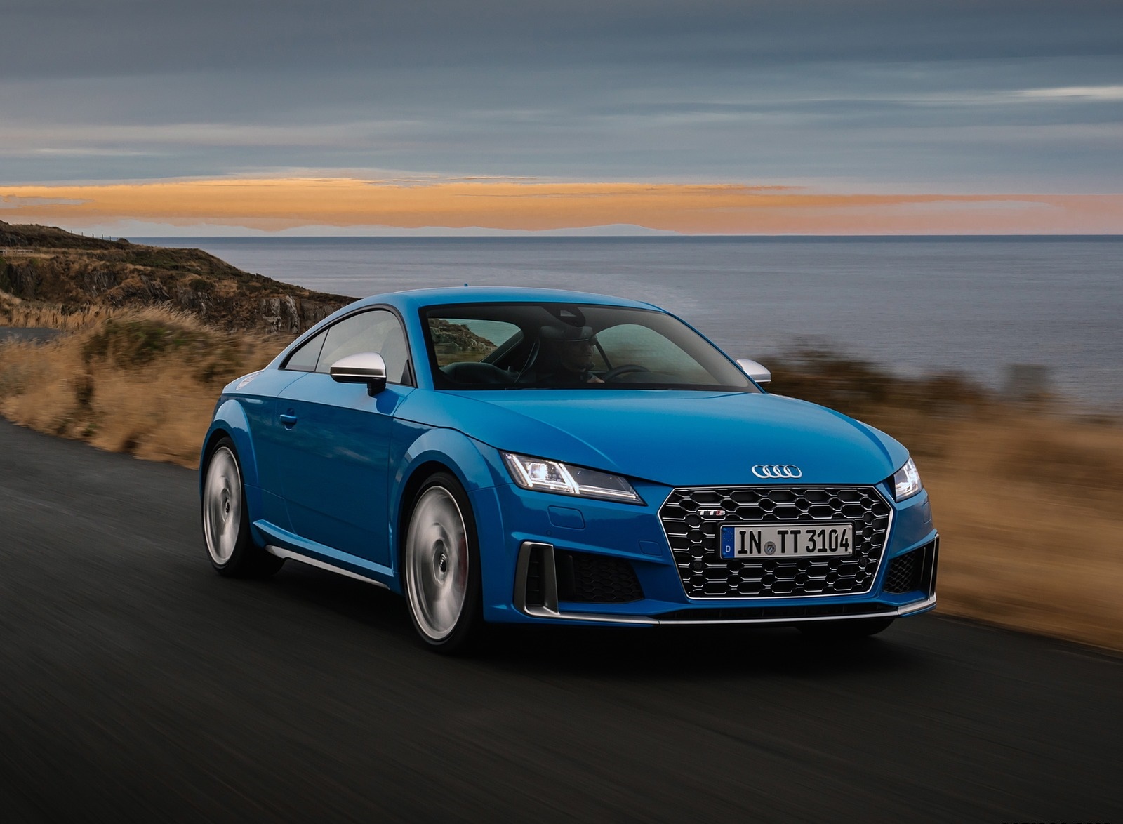 2019 Audi TTS Coupe (Color: Turbo Blue) Front Three-Quarter Wallpapers #18 of 40
