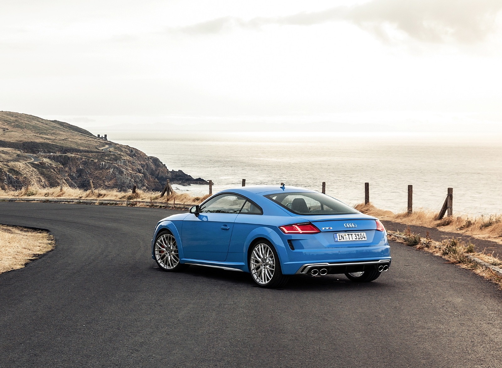 2019 Audi TTS Coupe (Color: Turbo Blue) Rear Three-Quarter Wallpapers #23 of 40