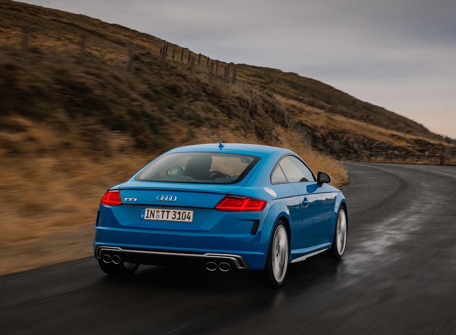 2019 Audi TTS Coupe (Color: Turbo Blue) Rear Wallpapers #21 of 40