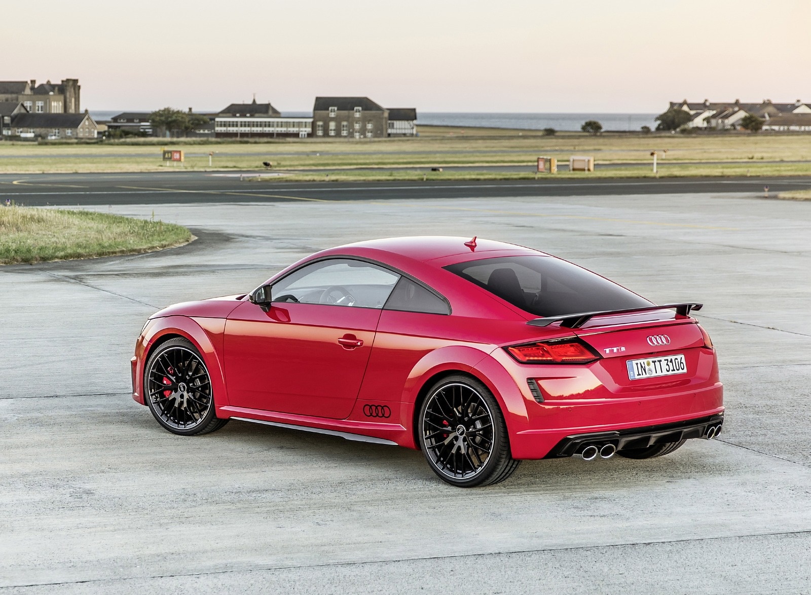 2019 Audi TTS Coupe Competition (Color: Tango Red) Rear Three-Quarter Wallpapers (6)