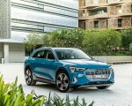 2019 Audi e-tron (Color: Antigua Blue) Front Three-Quarter Wallpapers 150x120