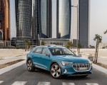 2019 Audi e-tron (Color: Antigua Blue) Front Three-Quarter Wallpapers 150x120