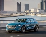 2019 Audi e-tron (Color: Antigua Blue) Front Three-Quarter Wallpapers 150x120