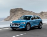 2019 Audi e-tron (Color: Antigua Blue) Front Three-Quarter Wallpapers 150x120