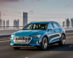 2019 Audi e-tron (Color: Antigua Blue) Front Three-Quarter Wallpapers 150x120