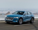 2019 Audi e-tron (Color: Antigua Blue) Front Three-Quarter Wallpapers 150x120