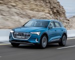 2019 Audi e-tron (Color: Antigua Blue) Front Three-Quarter Wallpapers 150x120