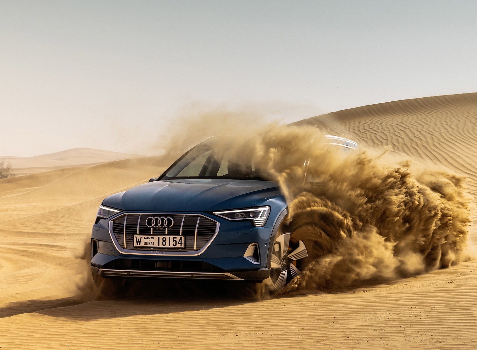 2019 Audi e-tron (Color: Antigua Blue) Front Three-Quarter Wallpapers #79 of 234