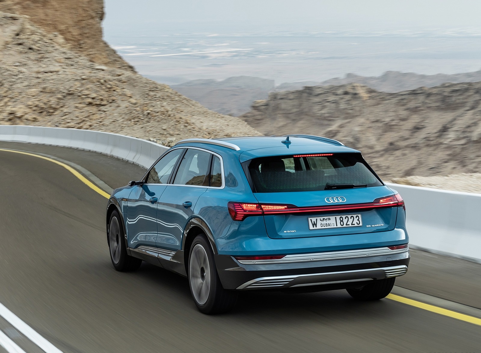 2019 Audi e-tron (Color: Antigua Blue) Rear Three-Quarter Wallpapers #60 of 234