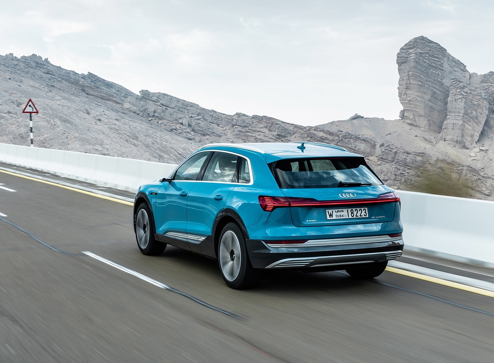 2019 Audi e-tron (Color: Antigua Blue) Rear Three-Quarter Wallpapers #71 of 234