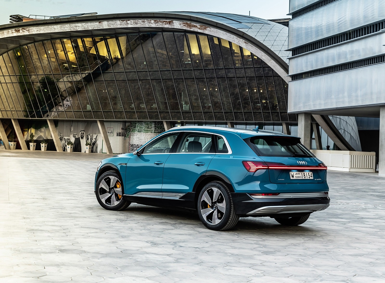 2019 Audi e-tron (Color: Antigua Blue) Rear Three-Quarter Wallpapers #116 of 234