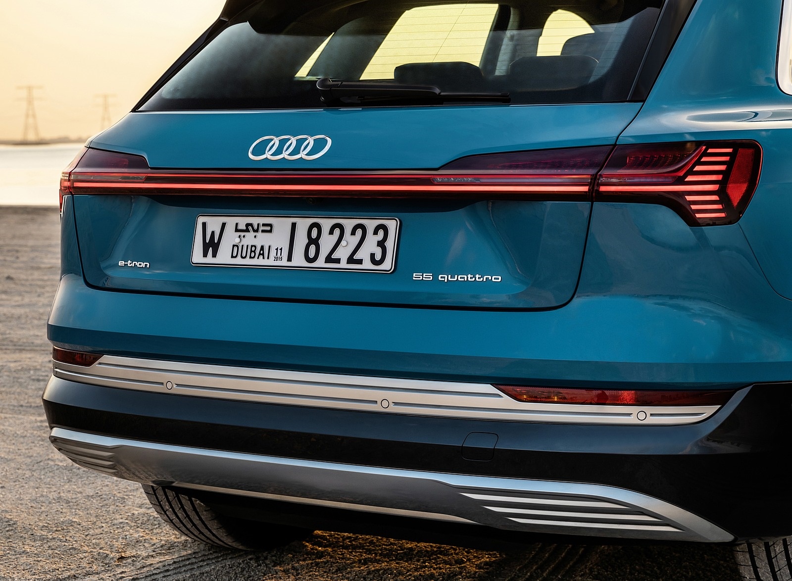 2019 Audi e-tron (Color: Antigua Blue) Tail Light Wallpapers #117 of 234