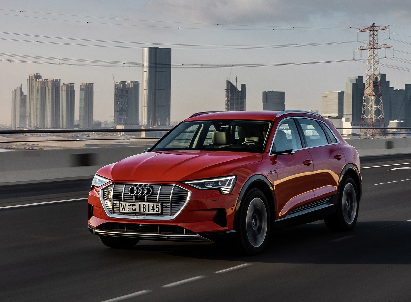 2019 Audi e-tron (Color: Catalunya Red) Front Three-Quarter Wallpapers #27 of 234