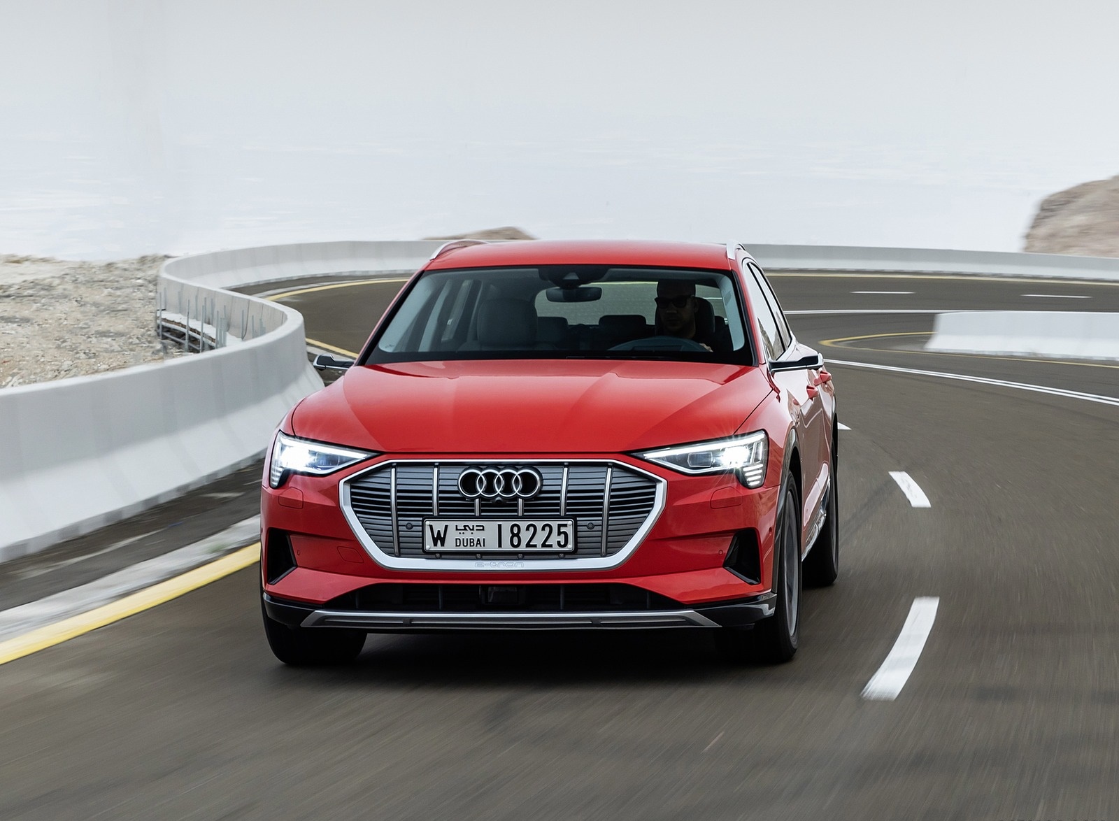 2019 Audi e-tron (Color: Catalunya Red) Front Wallpapers #20 of 234