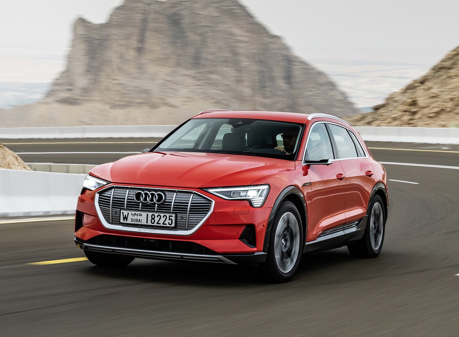 2019 Audi e-tron (Color: Catalunya Red) Front Wallpapers (10)