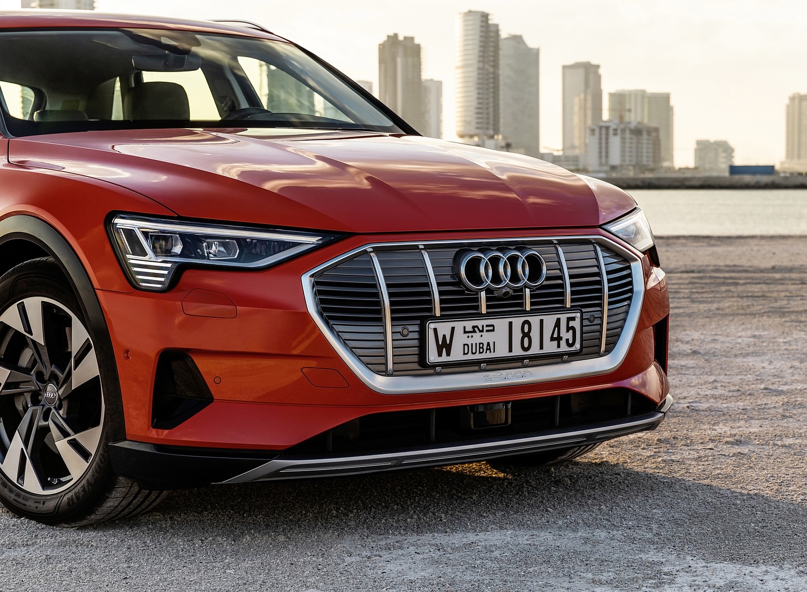 2019 Audi e-tron (Color: Catalunya Red) Grill Wallpapers #48 of 234